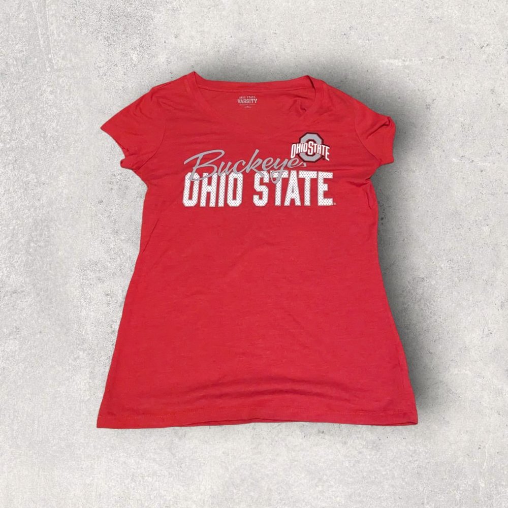 Ohio State Buckeyes Womens T-shirt Red Size M